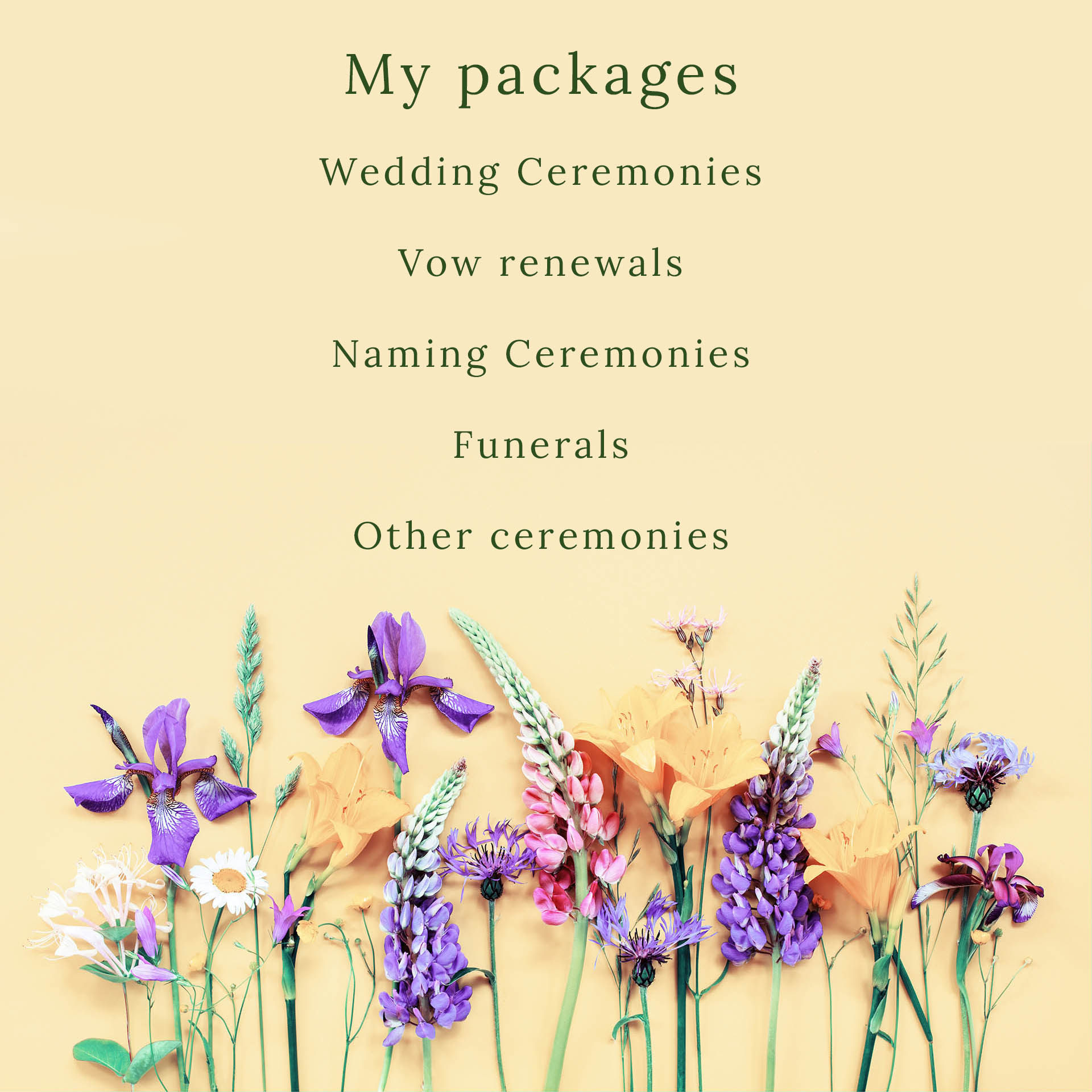 Celebrant Packages in Yorkshire Nicola J